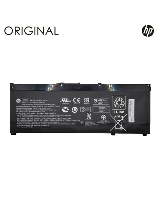 Nešiojamo kompiuterio baterija HP SR04XL, 4550mAh, Original