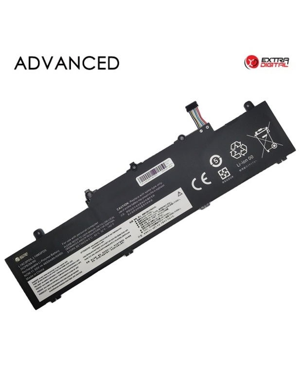 Nešiojamo kompiuterio baterija LENOVO L19C3PD5, 4650mAh, Extra Digital Advanced