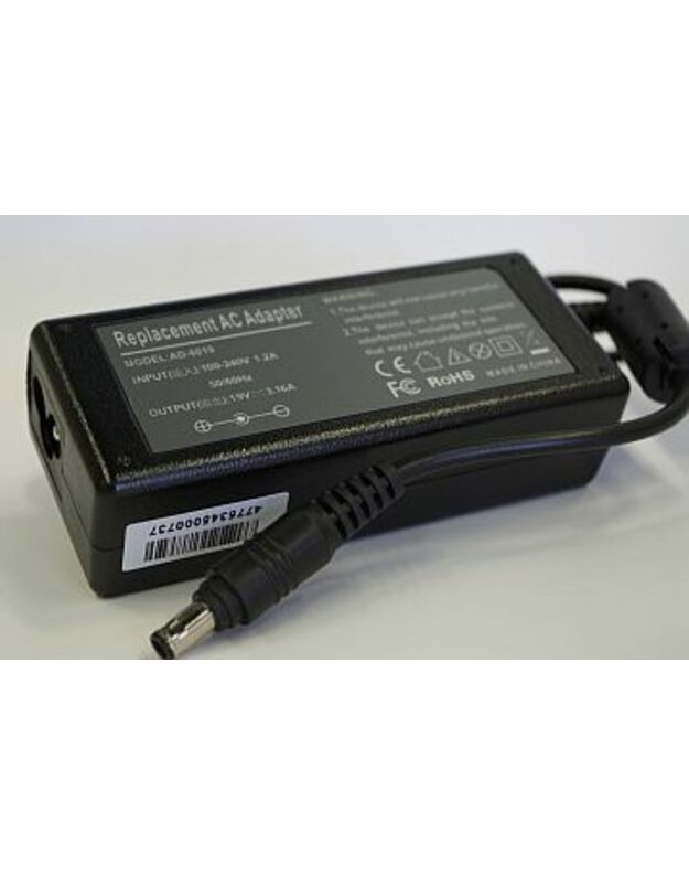 Nešiojamo kompiuterio įkroviklis SAMSUNG 60W: 19V, 3.16A
