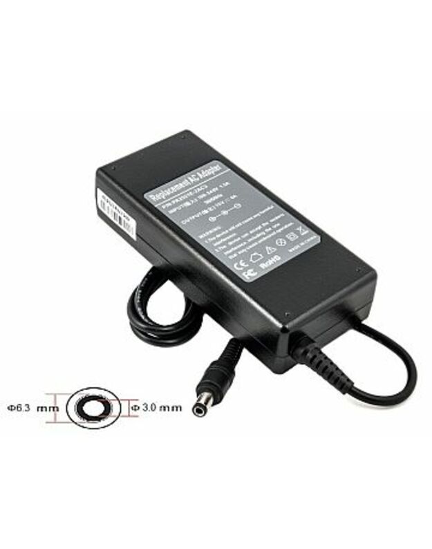 Nešiojamo kompiuterio įkroviklis TOSHIBA 90W: 15V, 6A