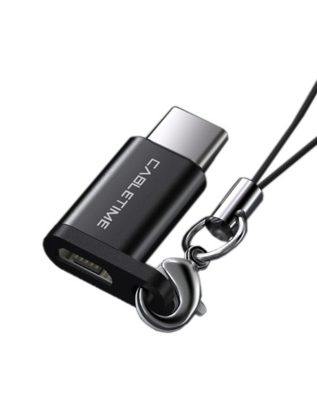 OTG adapteris USB 2.0 Type-C (M) - micro USB (F)