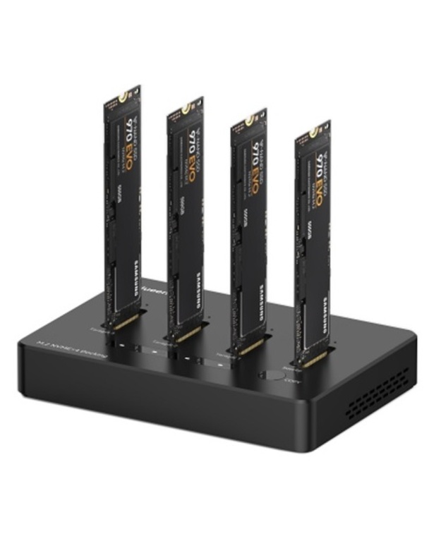 Premium Docking Station 4x M.2 NVME SSD, iki 10Gbps/SSD