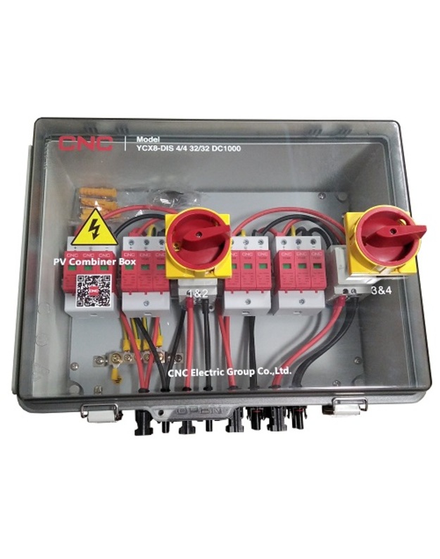 PV atjungimo skydelis, DC 4in-4out, IP66