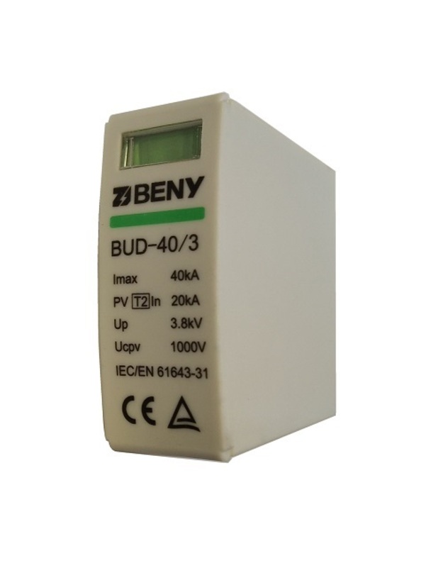 PV atsarginis SPD modulis, 1000V DC, 40kA, T2