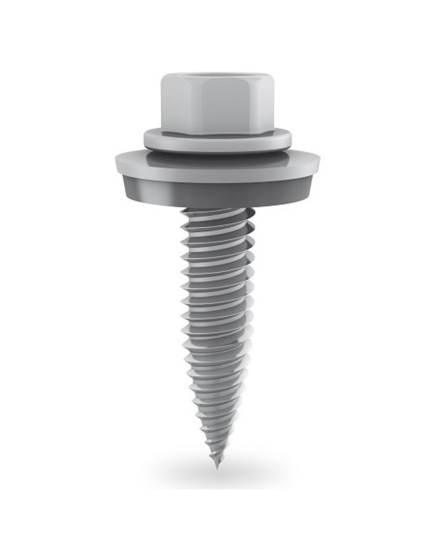 Savisriegis 6x25mm nerūdijančio plieno su EPDM, PV panelių tvirtinimui, 4000vnt.