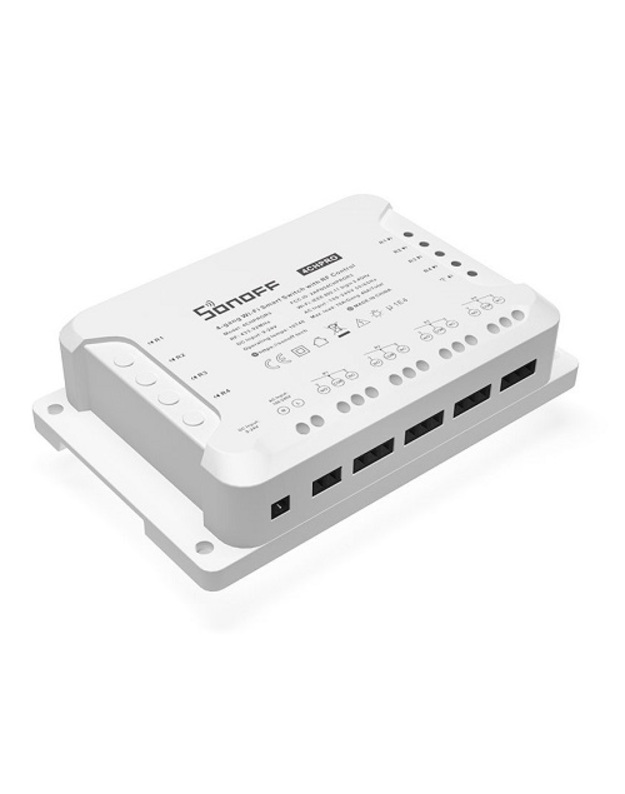 SONOFF išmanusis 4 kanalų jungiklis Wi-Fi, su RF 433MHz palaikymu