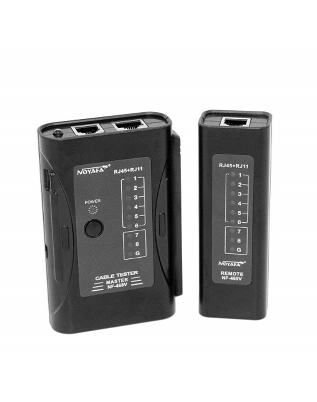 Tinklo ir telefono kabelių RJ-45, RJ-11 testeris