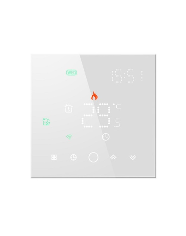 TUYA Programuojamas termostatas WiFi, baltas