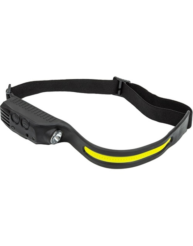 Žibintuvėlis ant galvos COB +XPE, su judesio jutikliu, 350lm, IPX4, USB-C