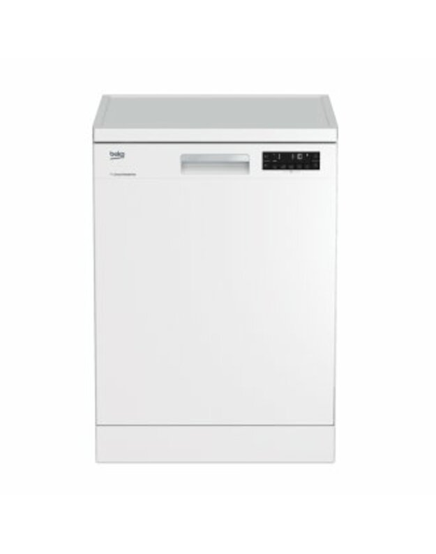 BEKO Dishwasher DFN26422W, Energy class E (old A++), 60 cm, Freestanding, Inverter motor, Aquaintense, White
