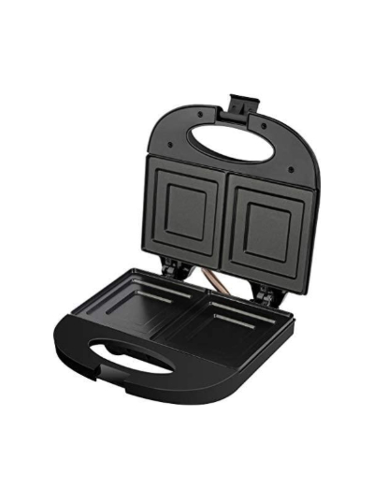 ECG S 3172 Sandwich maker,  2 square toasts sandwiches, Non-stick coated baking plates