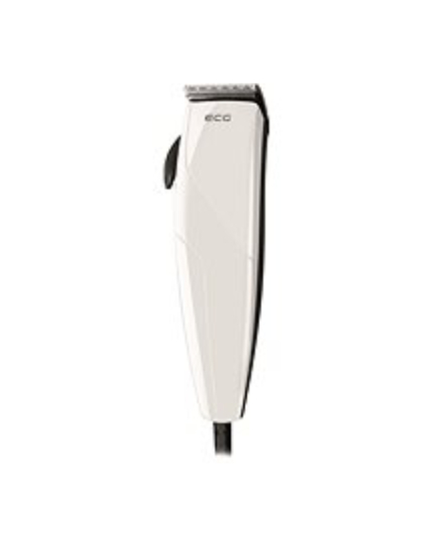 ECG ZS 1020 White Hair clipper corded, Stainless steel fixed & moving blades, 6 comb attachments, Cutting length interval 0,8 - 2,8 mm