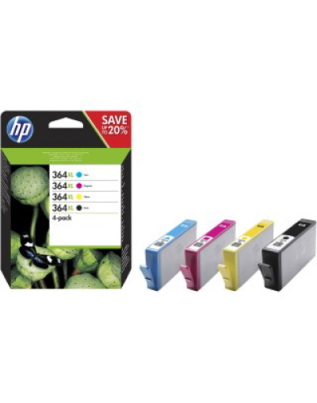 HP no.364 4-pack Black/Cyan/Magenta/Yellow Original Ink Cartridges