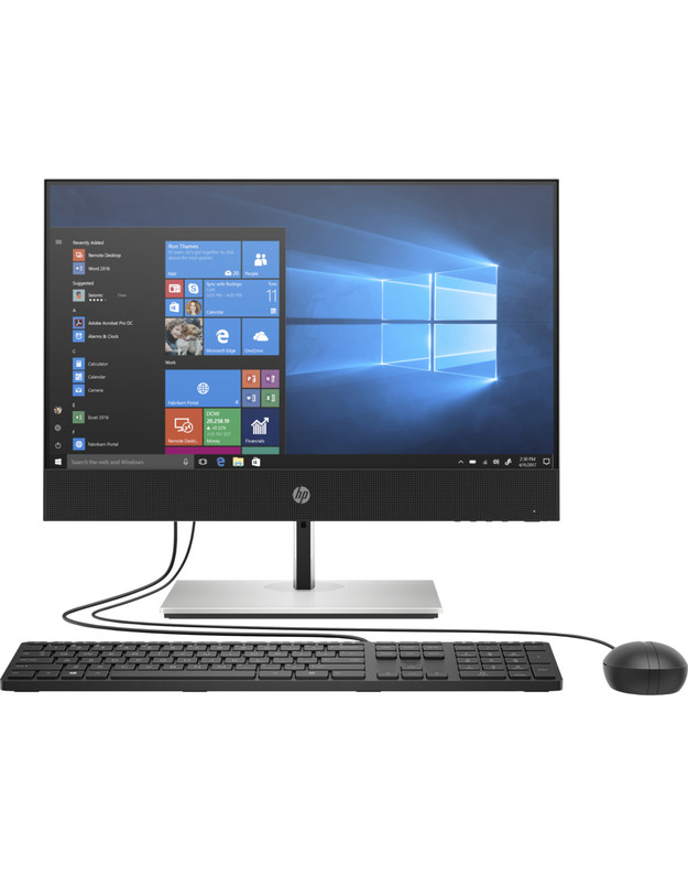 HP ProOne 600 G6 AIO - i5-10500, 8GB, 256GB SSD, 22 FHD Non-Touch, HDMI, Fixed Stand, DVD-RW, USB Mouse, Win 10 Pro, 3 years