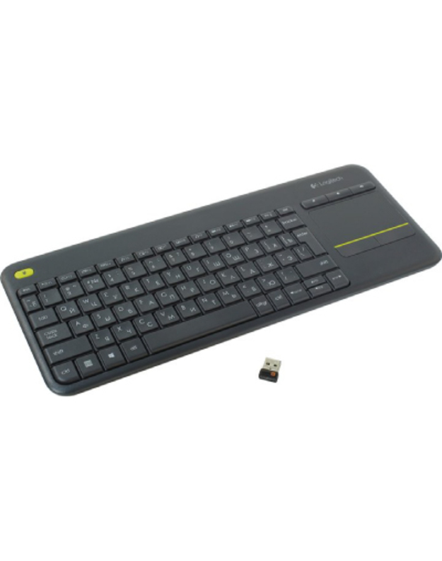 LOGITECH Wireless Touch Keyboard k400 Plus - INT BLACK