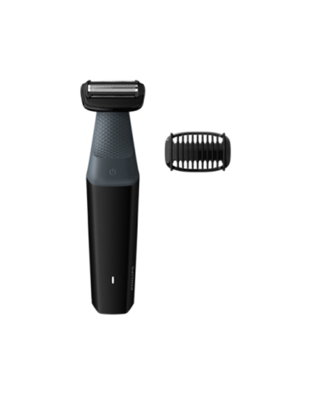 Philips 3000 series showerproof body groomer BG3010/15 Skin friendly shaver 1 click-on comb, 3mm 50mins cordless use/8h charge.