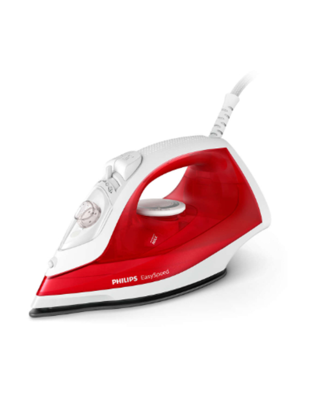 Philips EasySpeed Steam iron GC1742/40 2000W, Non Stick, CoS 25g, SOS 90g, Calc Clean, 220ml, Red