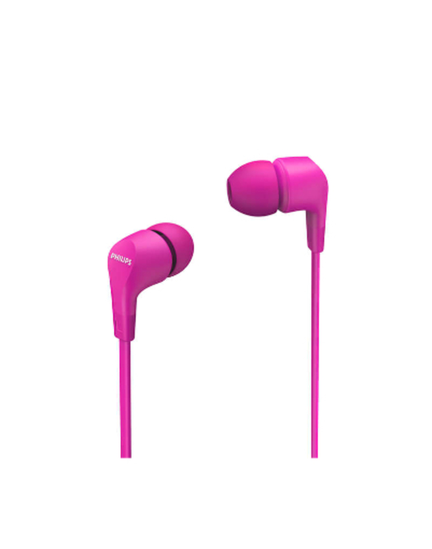 Philips In-Ear Headphones with mic TAE1105PK/00 powerful 8.6mm drivers, Pink