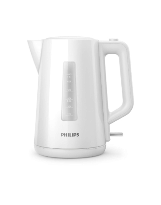 Philips Kettle HD9318/00 2200W 1.7l Orbit plastic kettle, spring lid, pilot light, white