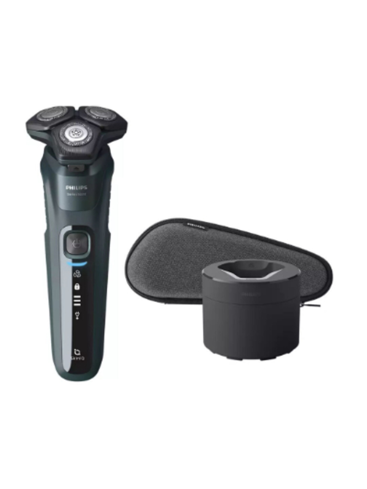 Philips Series 5000 wet and dry electric shaver S5584/50, SkinIQ, SteelPrecision blades, 360-D flexible heads, PowerAdapt Sensor