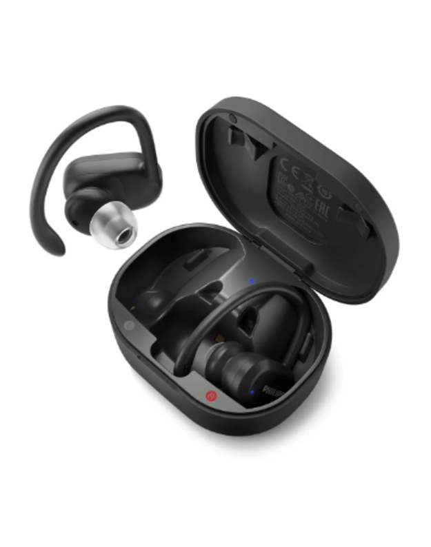 Philips True wireless sports headphones TAA7306BK/00, UV cleaning, IP57, Heart-rate monitor