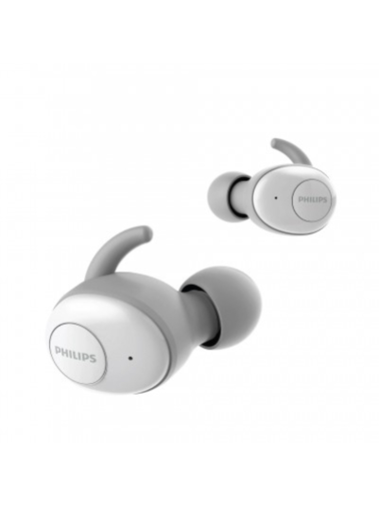 Philips UpBeat In-ear true wireless headphones TAT3215WT/00, IPX4, Get up to 24 hours of play time with USB-C charging case,
