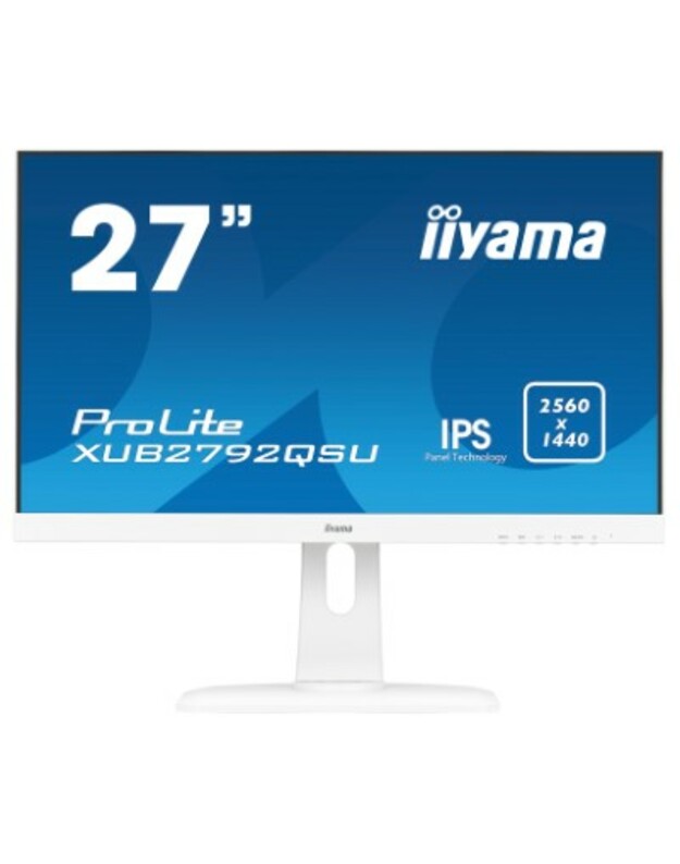 ProLite LED IPS 27" XUB2792QSU-W1 FHD 2560x1440p 16:9 5M:1 (TYP 1000:1) 350CD 5ms 178/178 VGA/DP/HDMI/2xUSB2.0 SPK 2x2W, PIVOT HAS C:WHITE