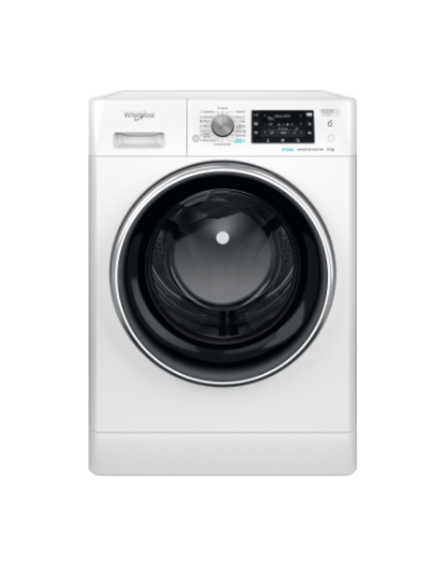WHIRLPOOL Washing machine FFD 9458 BCV EE, 9kg, 1400 rpm, Energy class B, Depth 63 cm, Inverter motor, Black doors