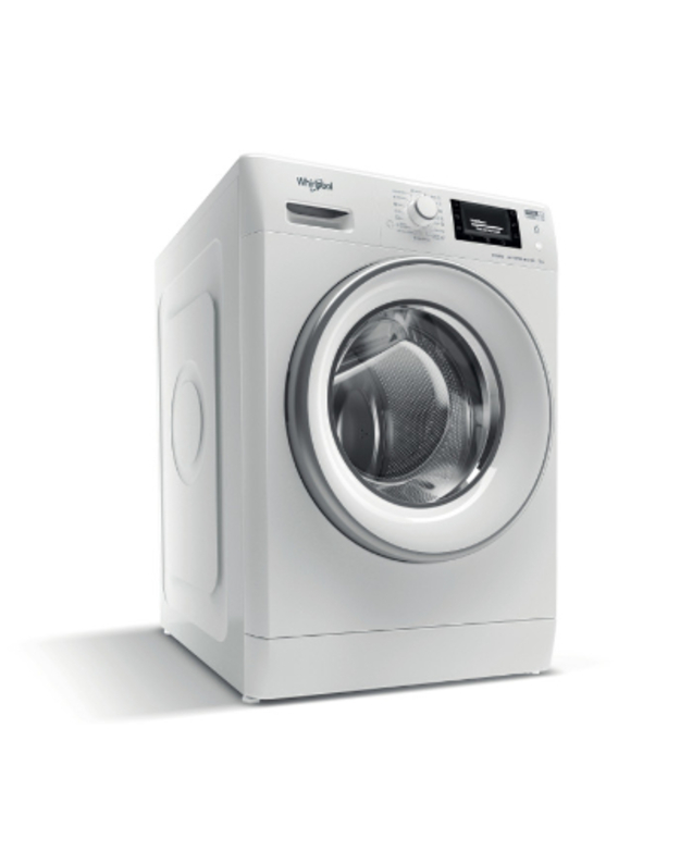 WHIRLPOOL Washing machine FWSD 81283 SV EE N, Energy class D (old A+++), 8kg, 1200 rpm, Depth 48 cm, 6th Sense, Inverter Motor