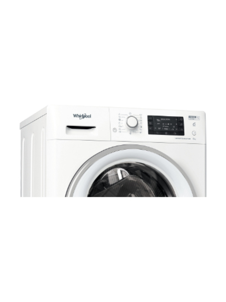 WHIRLPOOL Washing machine FWSD 81283 SV EE N, Energy class D (old A+++), 8kg, 1200 rpm, Depth 48 cm, 6th Sense, Inverter Motor