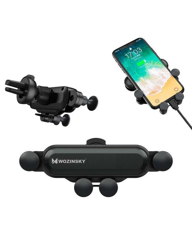 WOZINSKY GRAVITY CAR MOUNT PHONE HOLDER FOR AIR OUTLET BLACK (WCH-01)