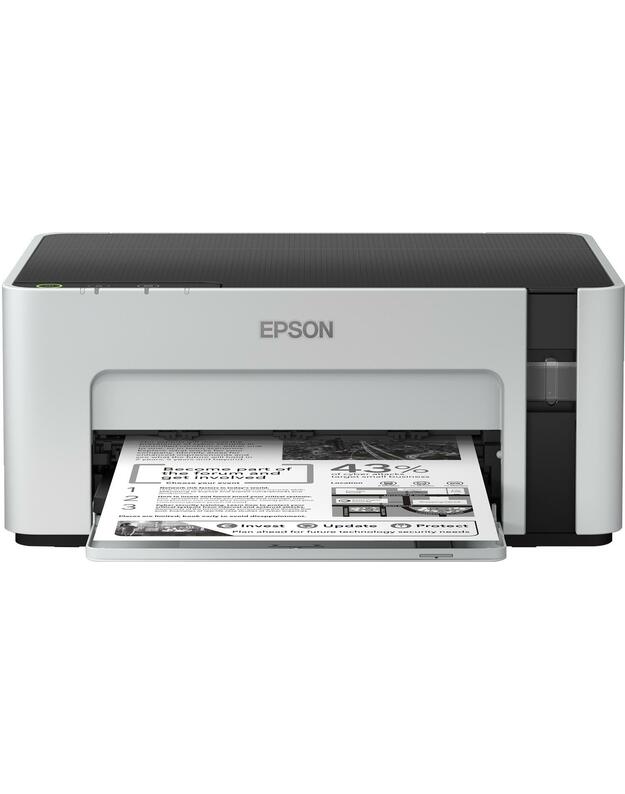 Epson Spausdintuvas EcoTank M1100 Mono, Inkjet, Standard, A4, Pilkas