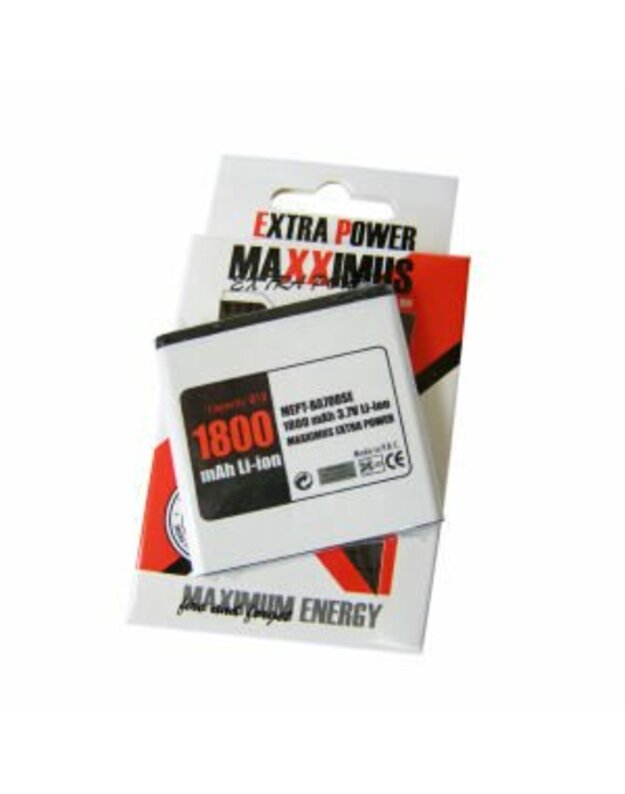 Maxximus Akumuliatoriai, SonyEricsson 1800mAh Li-Ion Sony BA700, Xperia Neo, MT15i, ST18i, MK16i, KYNO, Neo V