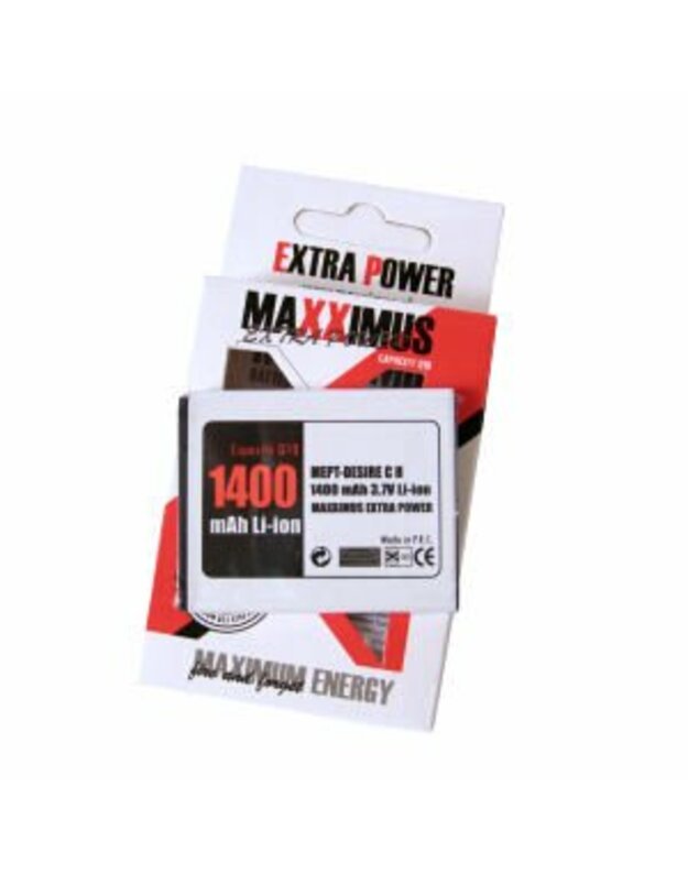 Maxximus Akumuliatoriai, HTC HTC DESIRE C 1400mAh Li-ion, BA S850