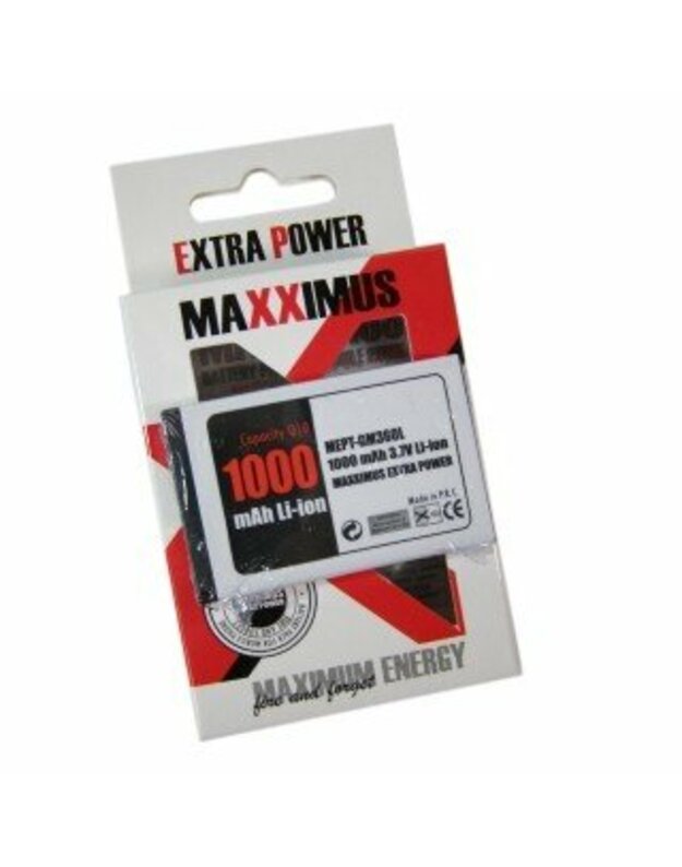 Maxximus Akumuliatoriai, LG LG GM360 1000mAh Li-ion (LGIP-430N