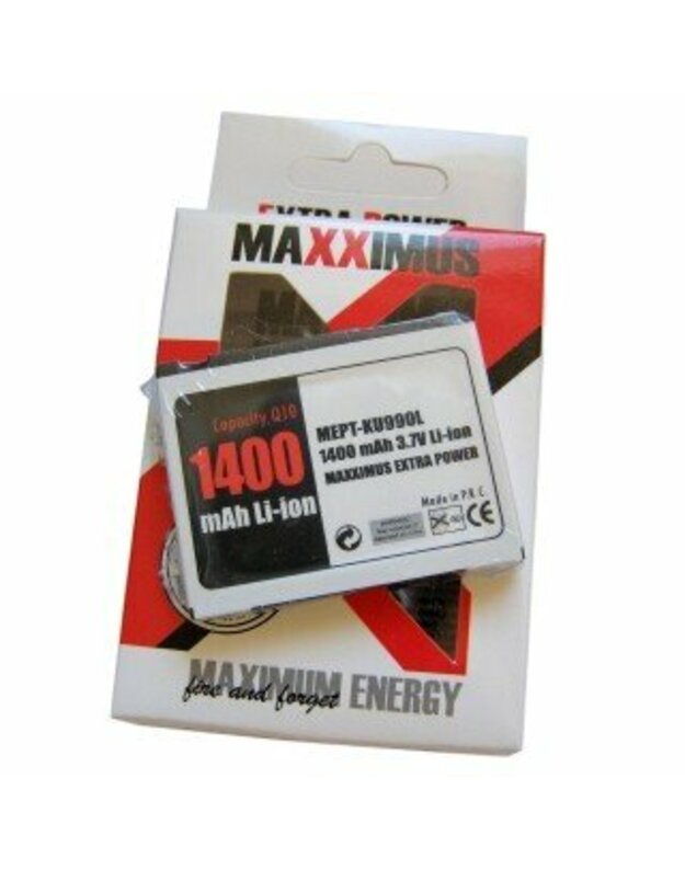 Maxximus Akumuliatoriai, LG LG KE850 1400mAh Li-ion