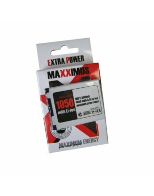 Maxximus Akumuliatoriai, NOKIA 1050 mAh Li-ion Nokia BL4S 2680s, 3600s, 3710f, 7020, 7100sn, 7610sn, X3TT