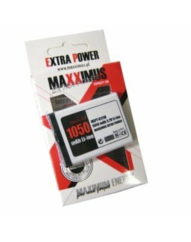 Maxximus Akumuliatoriai, NOKIA 1050 mAh Li-Ion Nokia BL4B 2630, 2760, 5000, 6111, 7070, 7370, 7373, 7500, N76