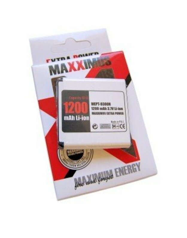 .Maxximus Akumuliatoriai, NOKIA 1200mAh Li-Ion Nokia BP6M 3250xm, 6151, 6233, 6234, 6280, 6288, 9300, N73, N73me, N77, N93