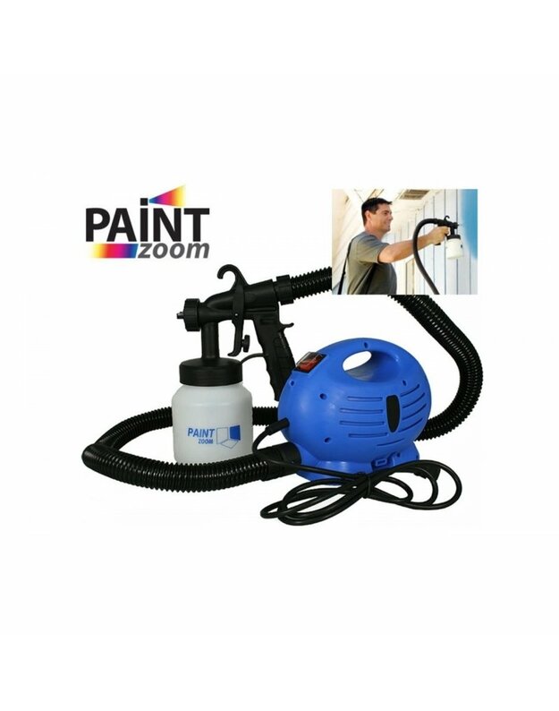 Rankinis Dažų Purkštuvas PAINT ZOOM Su Priedais