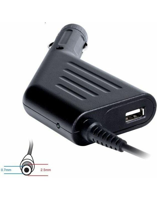 Digitalbox automobilio maitinimo adapteris 19V / 2.1A 40W jungtis 2.5x0.7mm Asus eee PC | USB