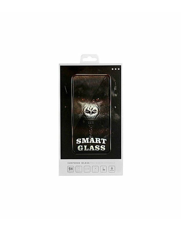 Juodas apsauginis grūdintas stiklas Apple iPhone XS Max / 11 Pro Max telefonui "Smart Glass"