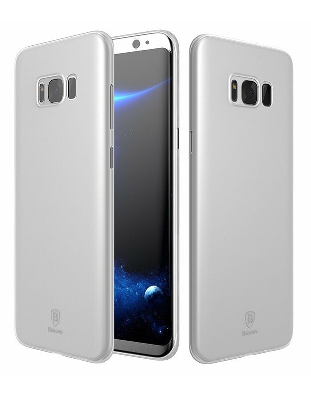 Baltas dėklas Samsung Galaxy S8 telefonui "Baseus Wing Case"