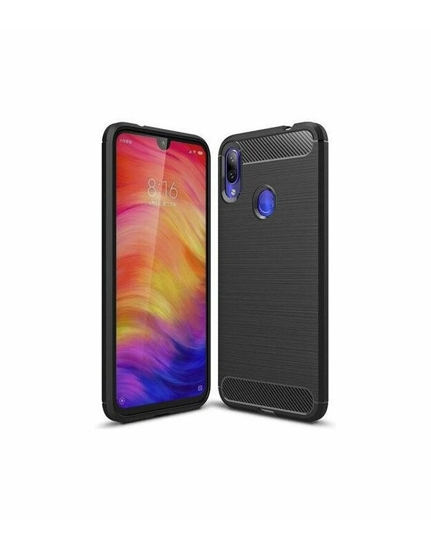 Juodas dėklas Xiaomi Redmi 7 telefonui "Tech-Protect"