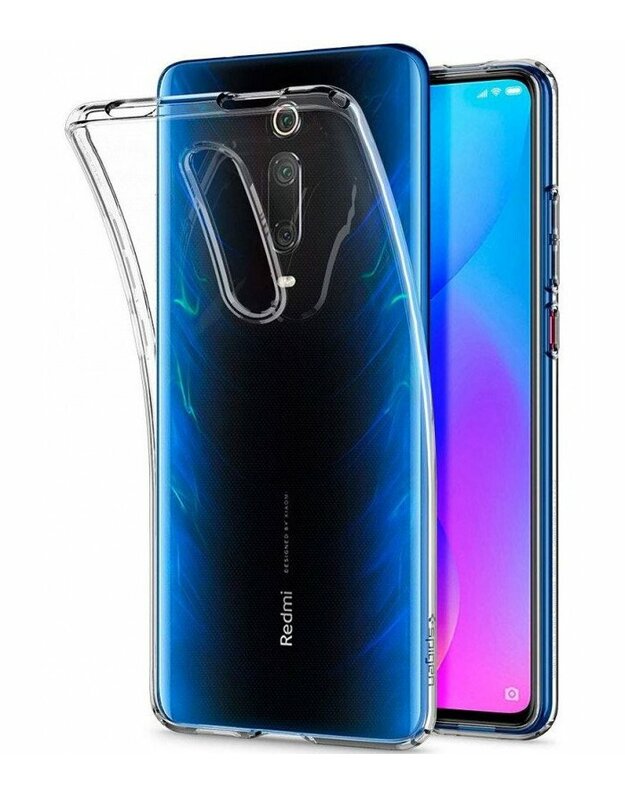 Skaidrus dėklas Xiaomi Mi 9T / Mi 9T Pro telefonui "Spigen Liquid Crystal"