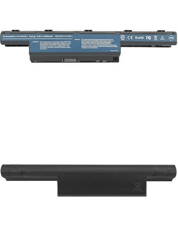 QOLTEC 52538 Qoltec Notebook Baterija Acer Aspire 4741 | 10.8-11.1V | 6600mAh