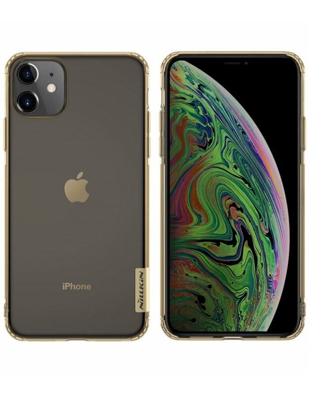 Rudas silikoninis dėklas Apple iPhone 11 telefonui "Nillkin Nature"