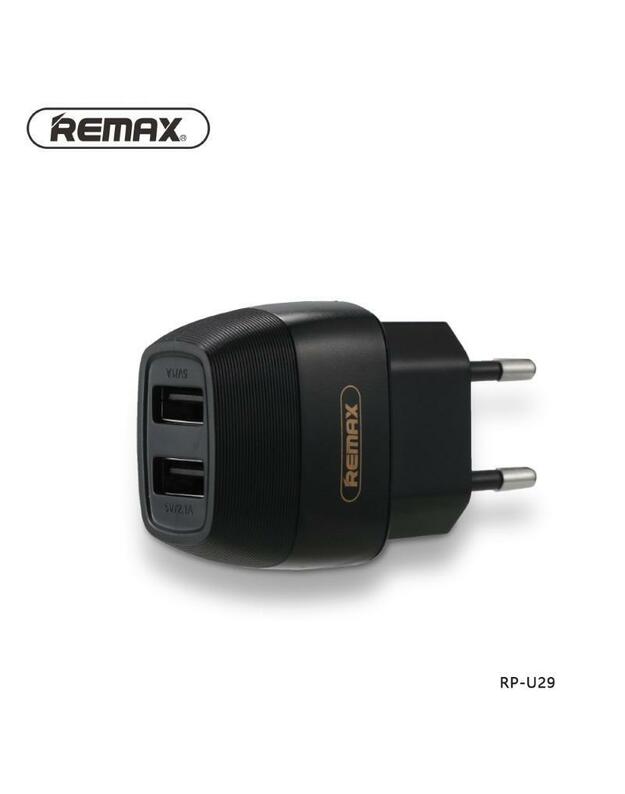 Kroviklis Remax F. USBx2 juodas