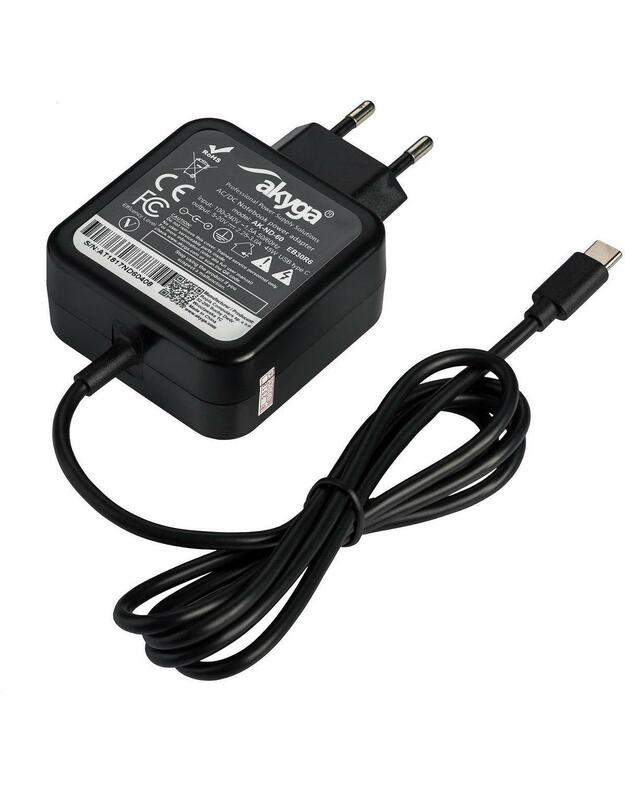 Akyga Power supply mains AK-ND-60 for notebooks 20 V 2.25 A 2.31 2.37 2.64 - Power Supply - USB Typ C  