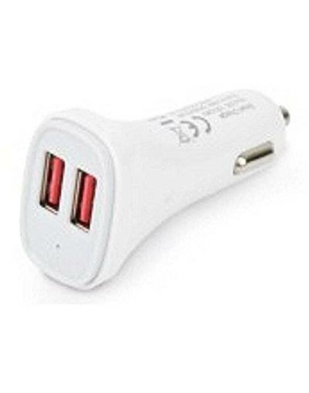Techly IUSB2-CAR2-4A2P mobiliojo įrenginio kroviklis Automatinis Balta